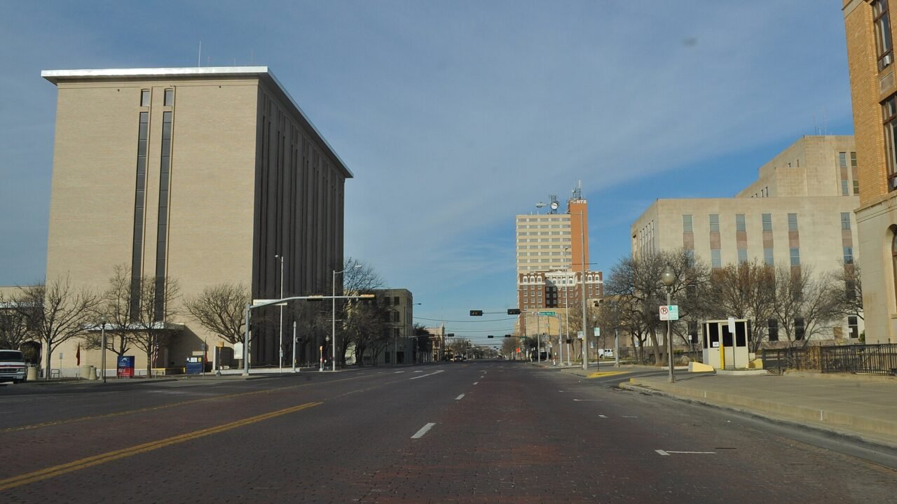 Broadway in downtown Lubbock