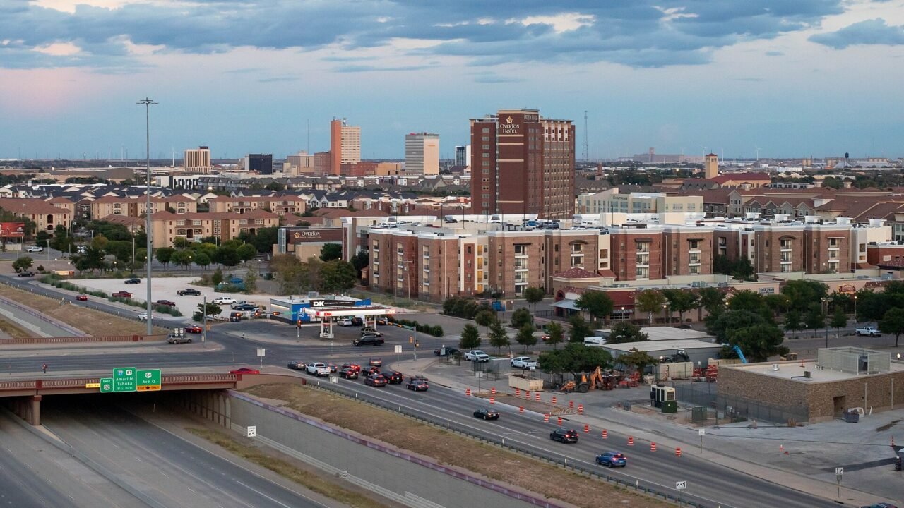 The downtown Lubbock skyline